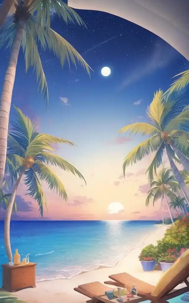 浪漫二次元海滩