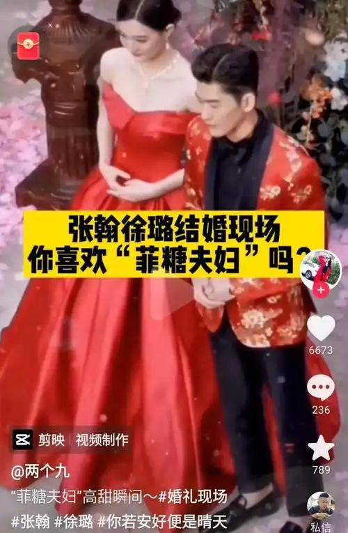 张翰和徐璐结婚了,我无感