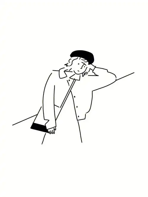 学画画极简手绘ins风简笔插画含步骤no61