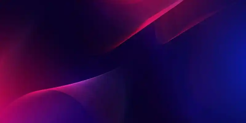 炫酷渐变科技曲线展板背景