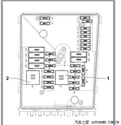 速腾驾驶室保险丝定义~图