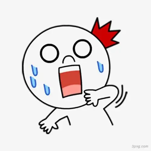 吓到冒汗png素材透明免抠图片其他元素