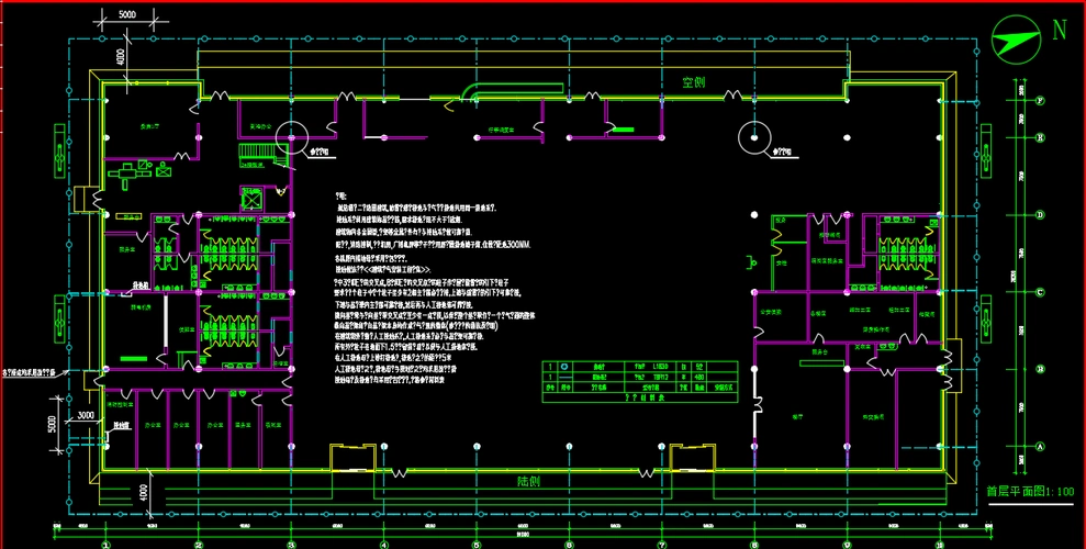 某机场航站楼防雷接地平面图纸