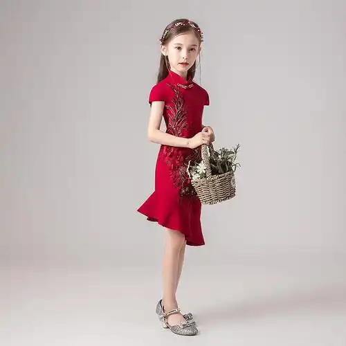 女童改良旗袍宝宝童装拜年服儿童中国风唐装婴儿新年装演出服夏季