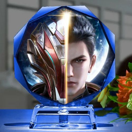 吞噬星空玩具 动漫罗峰周边罗峰定制发光水晶夜灯立牌生日礼物模型