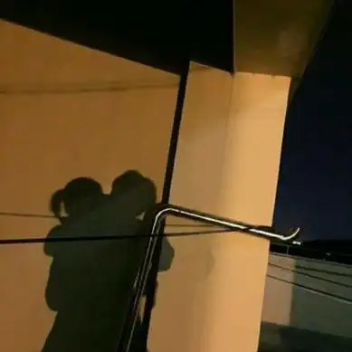 影子情侣头像 高清唯美的夜晚影子情侣头像图片