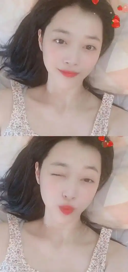 雪莉公开自拍录像伸舌头眨眼睛散发活泼魅力组图2