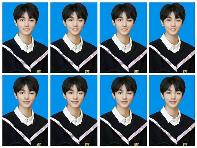 [王俊凯][分享]210523 粉丝自制王俊凯绝美证件照有 学生时代的小俊