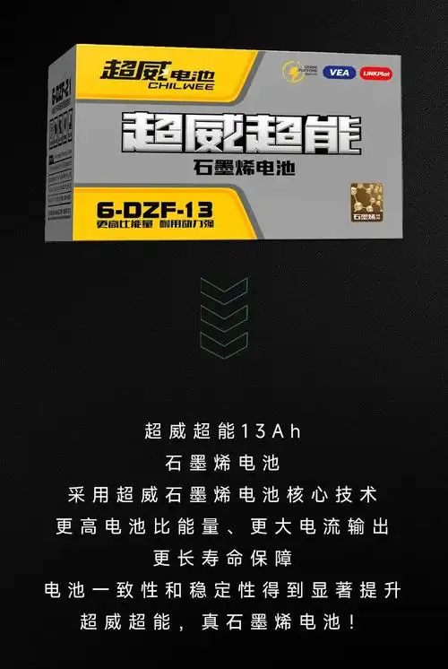解锁新技能超威超能石墨烯电池13ah大容量版重磅上市