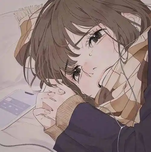 动漫头像星星睡了月亮睡了