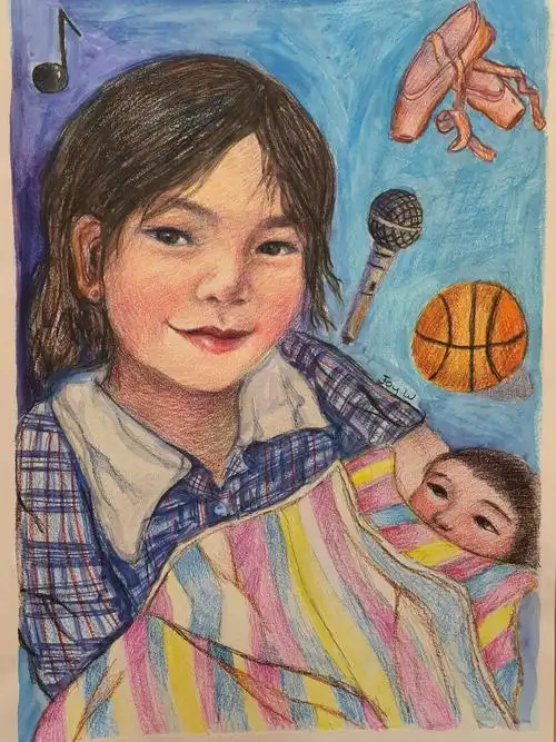 2020年澳洲纽省美术馆阿奇博儿童肖像画大赛 太子画廊美术学校参赛