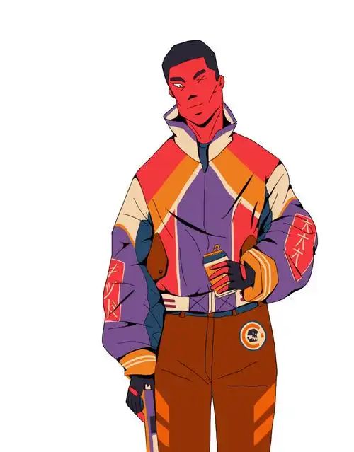 视觉艺术家maulencinas嘻哈复古未来主义插画作品