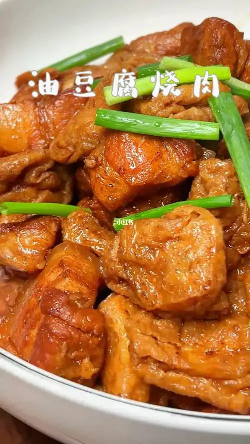 一口爆汁 鲜香下饭 油豆腐烧肉