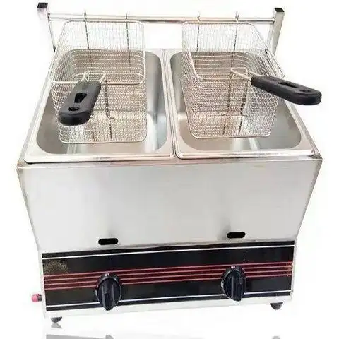 燃气油炸锅商用煤气油炸炉关东煮薯条油条鸡排摆摊液化气炸串包邮