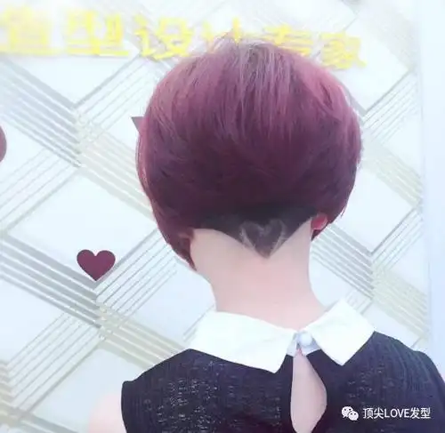 2017短发流行推后座刻痕