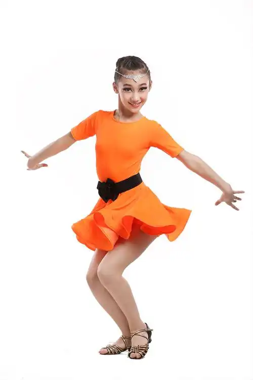 拉丁服装儿童女孩拉丁舞服少儿拉丁舞裙女童舞蹈考级练功服秋冬款
