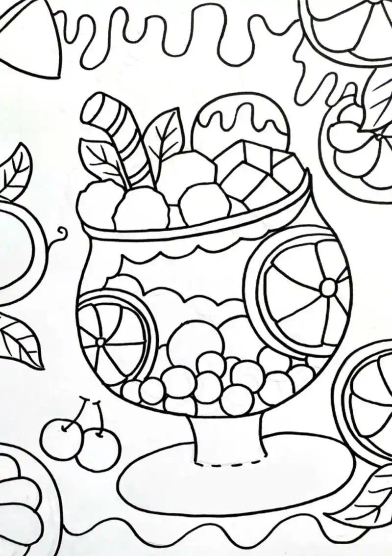 创意儿童画～水果冰淇淋.#马克笔手绘 #一起学画画 #简笔画 - 抖音