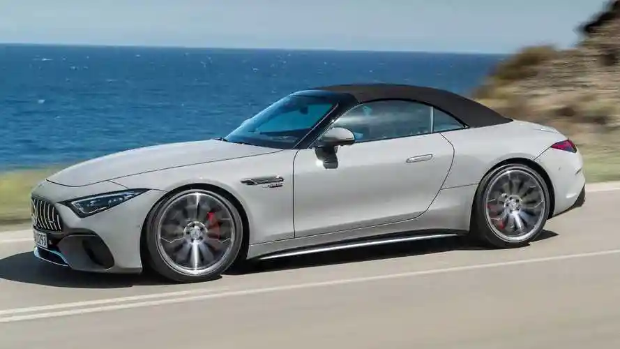 22座敞篷36秒破百全新奔驰amgsl官图发布