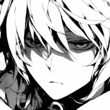 动漫黑白男头冷酷