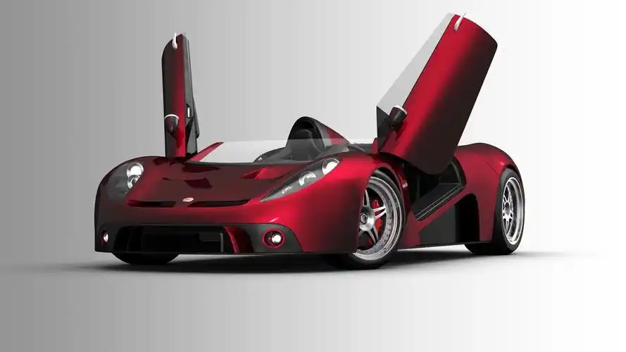 红色酷炫跑车图片桌面壁纸