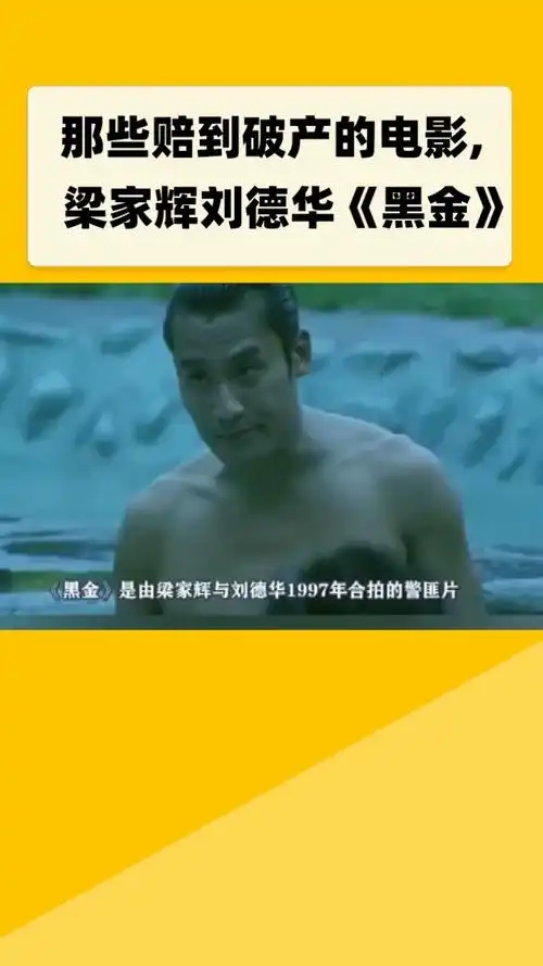 那些赔到破产的电影, 梁家辉刘德华《黑金》