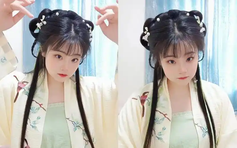 汉服发型教程/超温柔可爱古言小千金古风发型教程