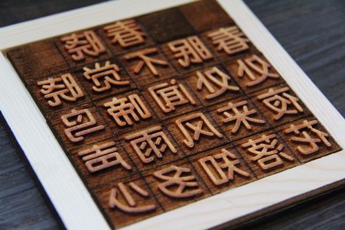 木活字印刷术25种古诗diy套装全套印刷工具学生手工字模幼儿国学