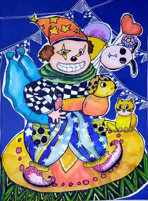 漫画儿童画十级