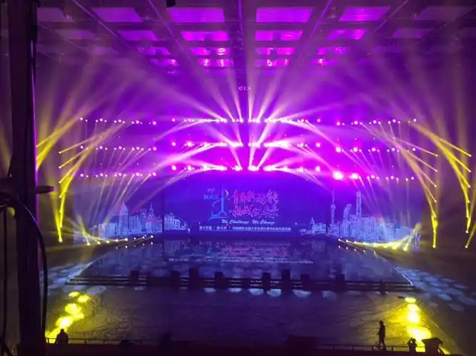 市开业庆典舞台桁架束影