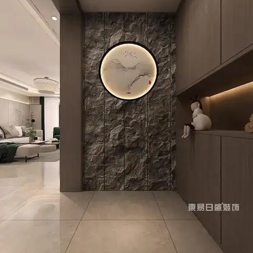 新中式风格玄关装修设计效果图