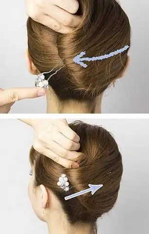 短发盘头 短发简单自己盘头视频-图片大观-奇异网