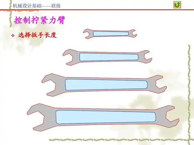 机械设计基础——联接 控制拧紧力臂   选择扳手长度