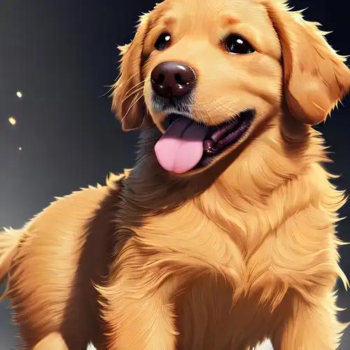 狗狗头像图片 蠢萌小金毛