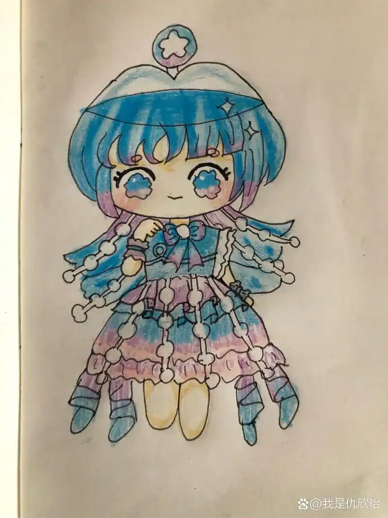 我画的水母莱莱拟人化.