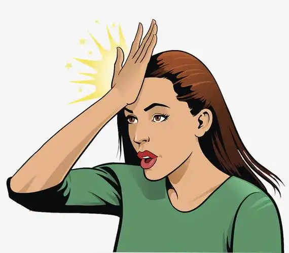 抓狂的长发美女