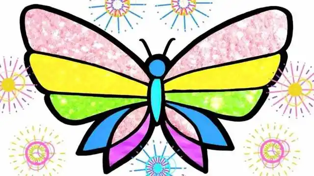 画和着色-美丽的猫图画,猫学会颜色,儿童绘画玩具艺术