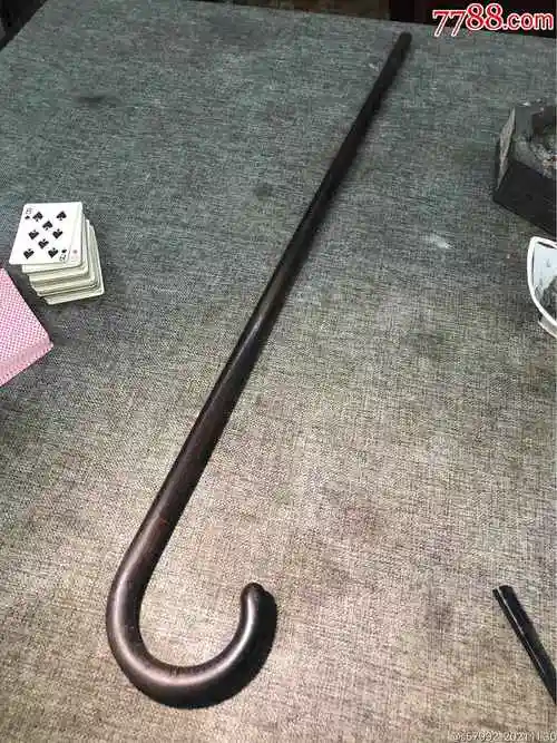 民国红木拐棍