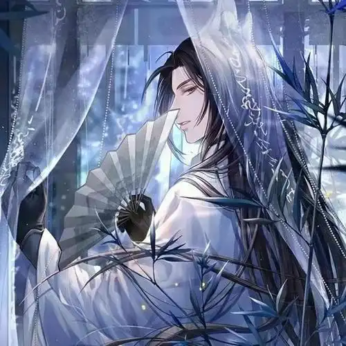 古风扇子头像动漫男(古风扇子男第三弹)(2)