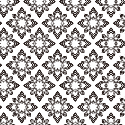 黑色花纹平铺背景图片