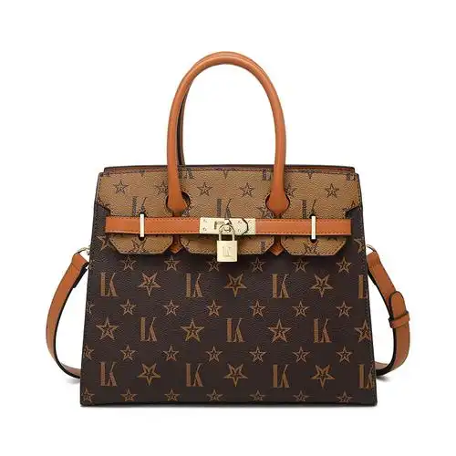 mkj奢侈品大牌洋气女士铂金包2023新款真皮女包百搭斜挎手提包包单肩