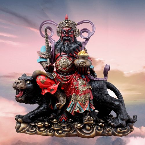 纯铜贴金鎏金财神爷佛像文财神家用店铺乔迁开业礼品居家供奉摆件