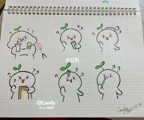 手帐简笔画小团子