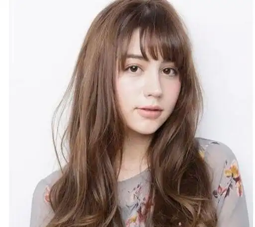 齐刘海烫什么卷发好看齐刘海卷发发型效果图