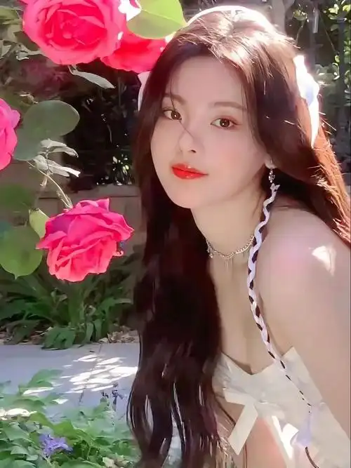 杨超越甜美写真,一袭抹胸连衣裙,清新中带着小性感