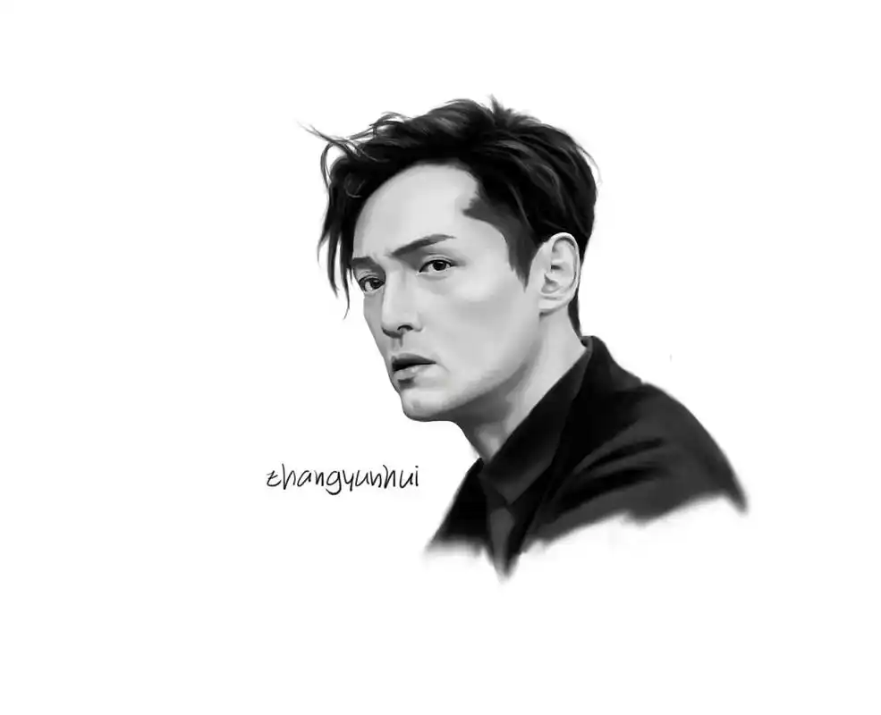 卡通头像 胡歌   希望大家能喜欢 - 抖音