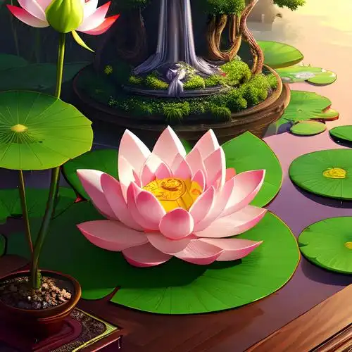 佛教吉祥莲花头像