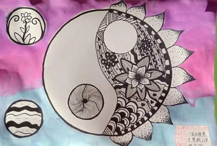 青儿造型表现画室《一个圆的联想》周日篇