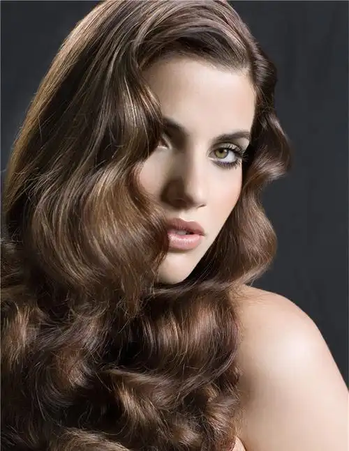 欧美式长卷发作品图片