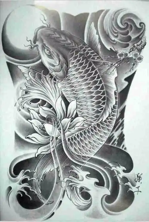 高清满背纹身手稿图片大全,满背纹身图片简单-图片大观-奇异网