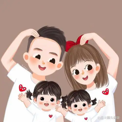 适合一家人的亲子头像图片素材来了